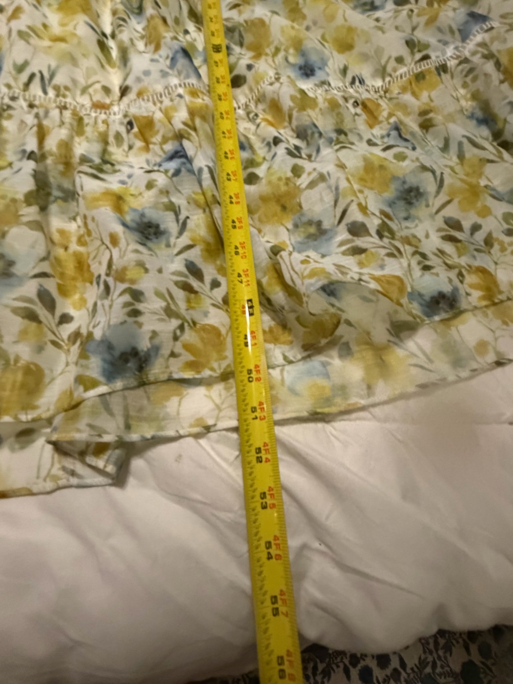 Sunlit Floral Tiered Maxi Dress - White & Yellow - Picture 10 of 12